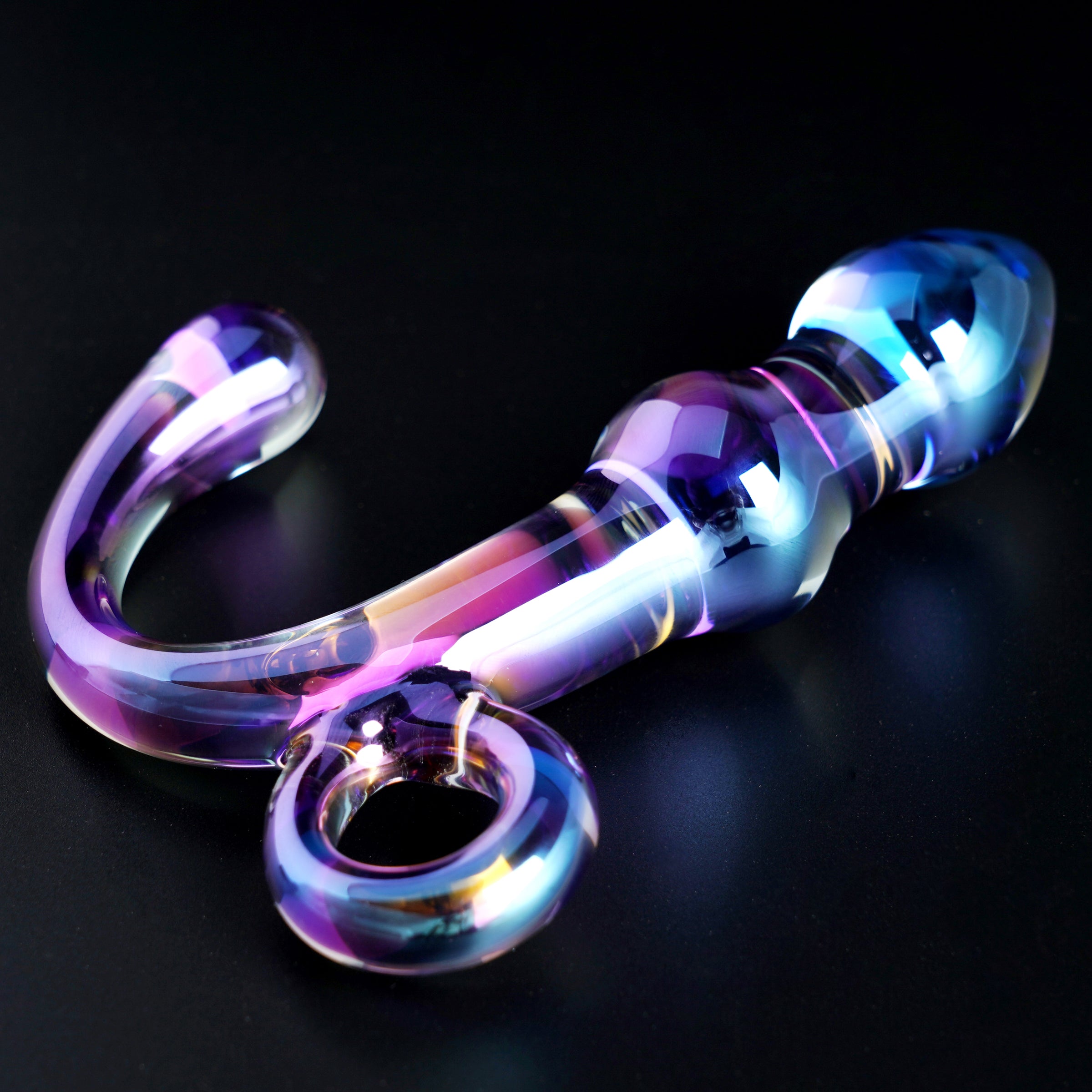 Orchid Pulse Glass Toy with Removable Bullet Vibe - Our Erotic Journey