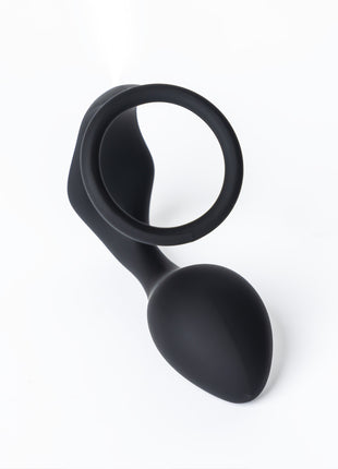 Anal Tease Silicone Cock Ring & Plug
