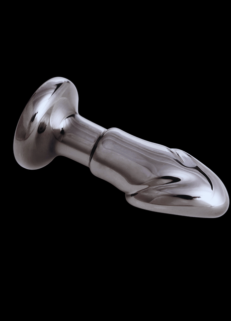 Black Opal Anal Glass Toy with Rechargeable Vibrator Valentines