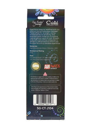 Diamond Glitter Glass Clitoral Vibrator