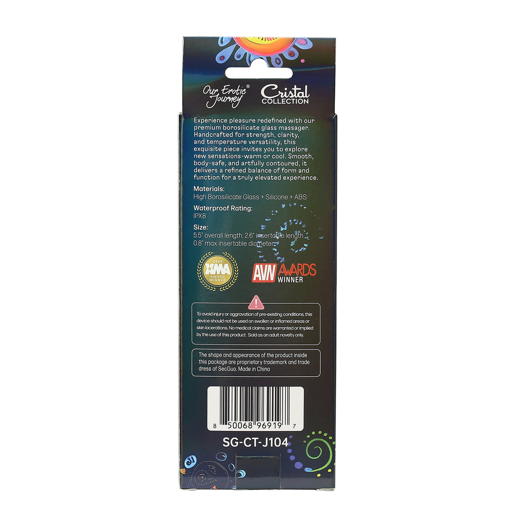 Diamond Glitter Glass Clitoral Vibrator