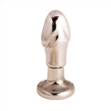 Black Opal Anal Glass Toy with Rechargeable Vibrator