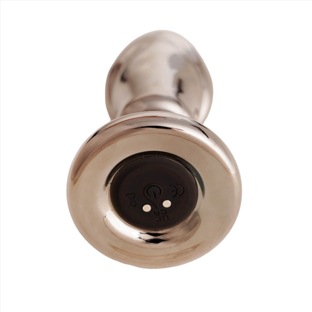 Black Opal Anal Glass Toy with Rechargeable Vibrator - Our Erotic Journey