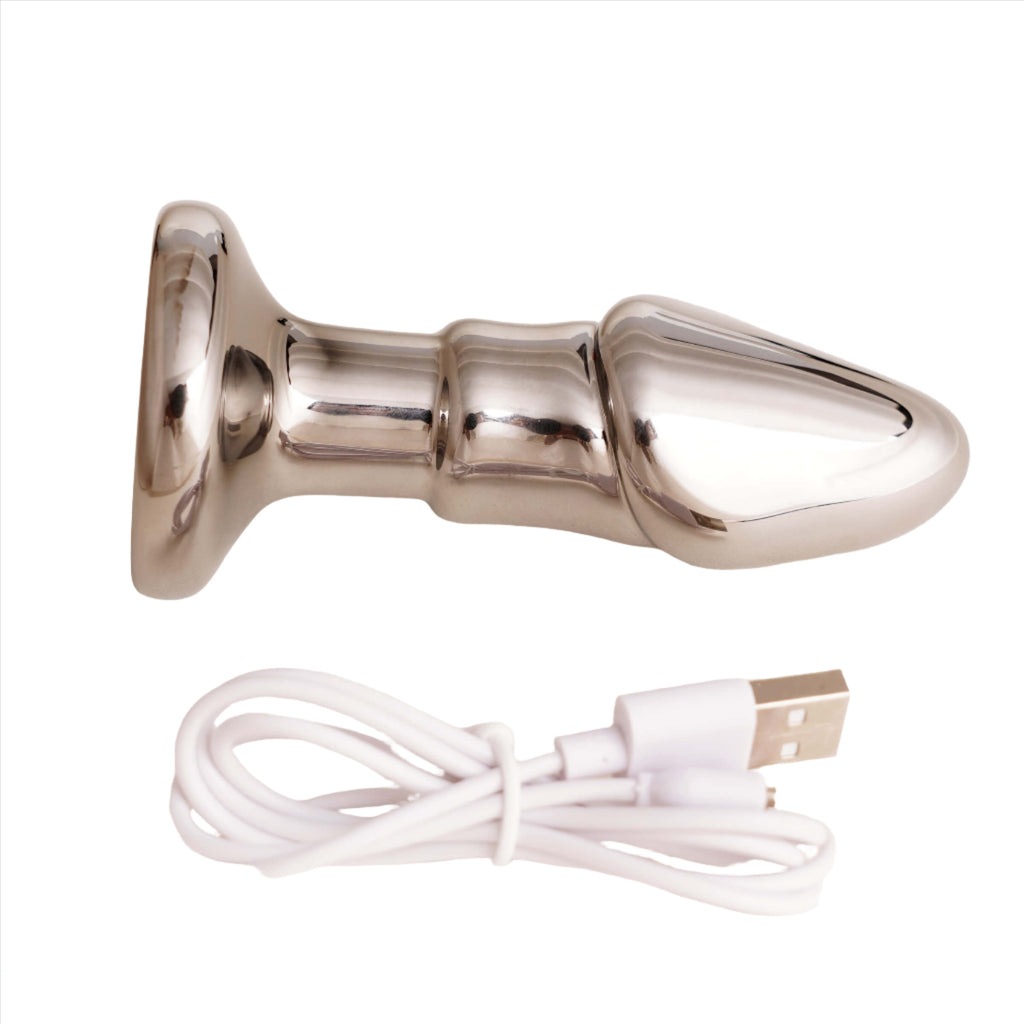 Black Opal Anal Glass Toy with Rechargeable Vibrator - Our Erotic Journey