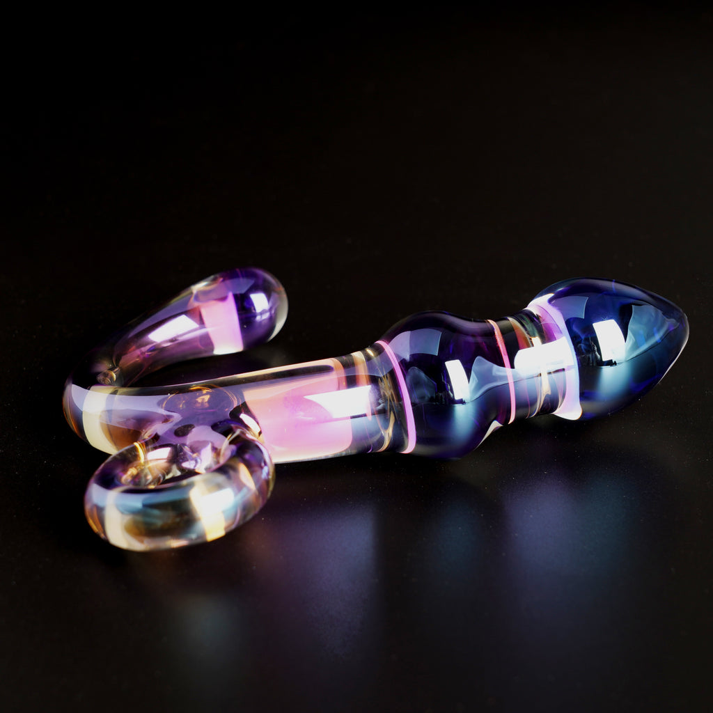 Orchid Pulse Glass Toy with Removable Bullet Vibe - Our Erotic Journey