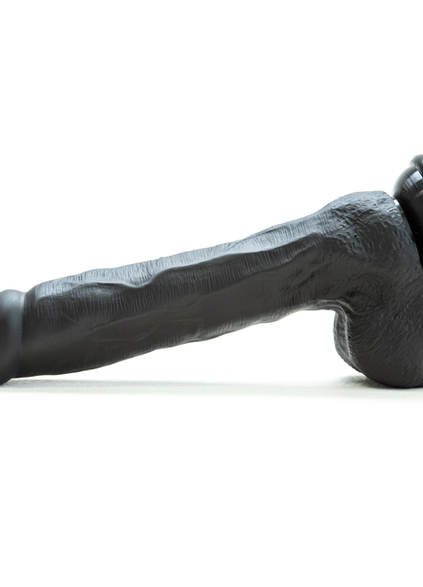 Deep Reach 10 inch Black Long Dong with Suction Cup