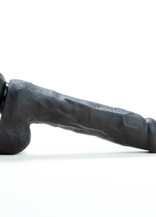 Deep Reach 10 inch Black Long Dong with Suction Cup