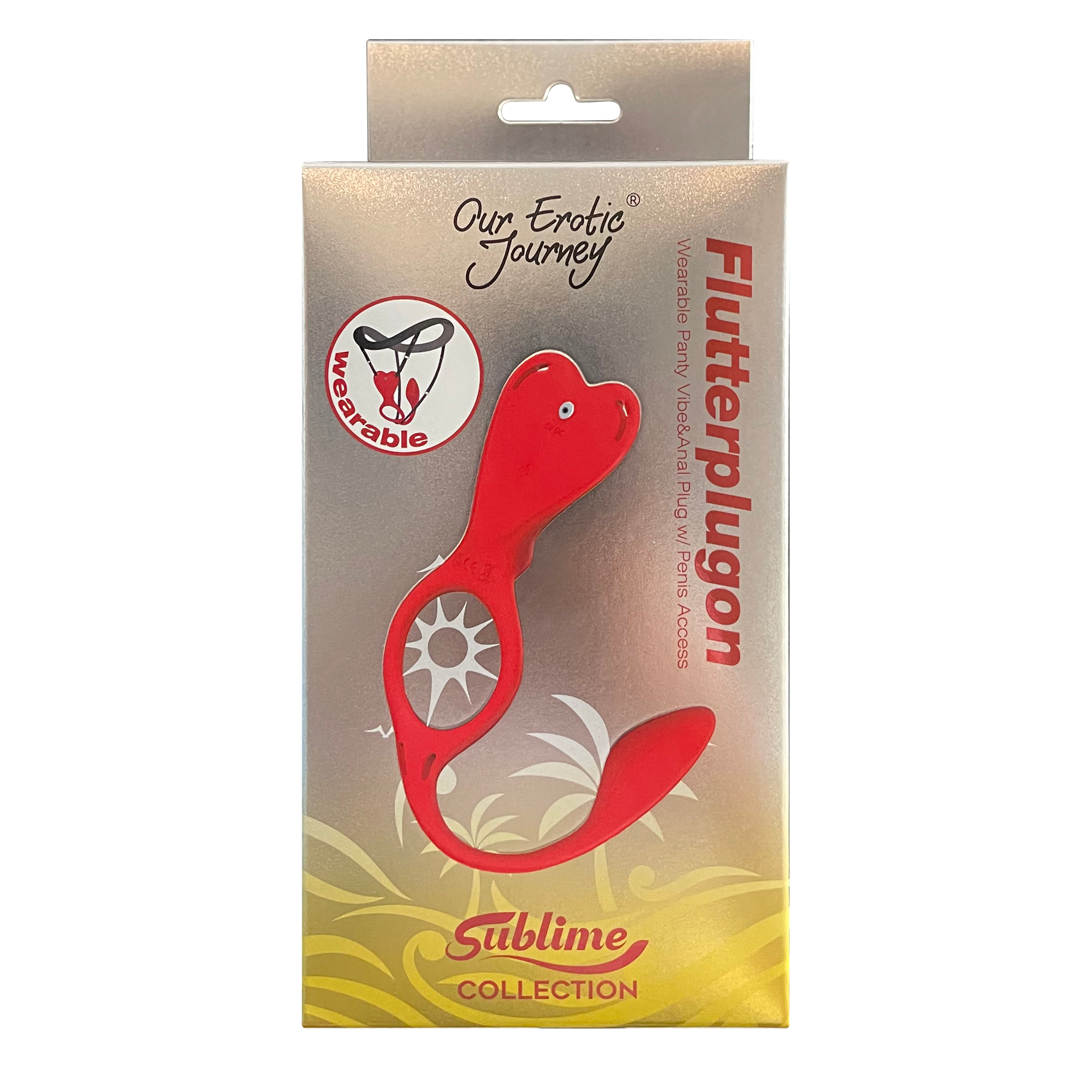 Flutter PlugOn Wearable Panty Vibe & Anal Plug with Penis Access - Our Erotic Journey