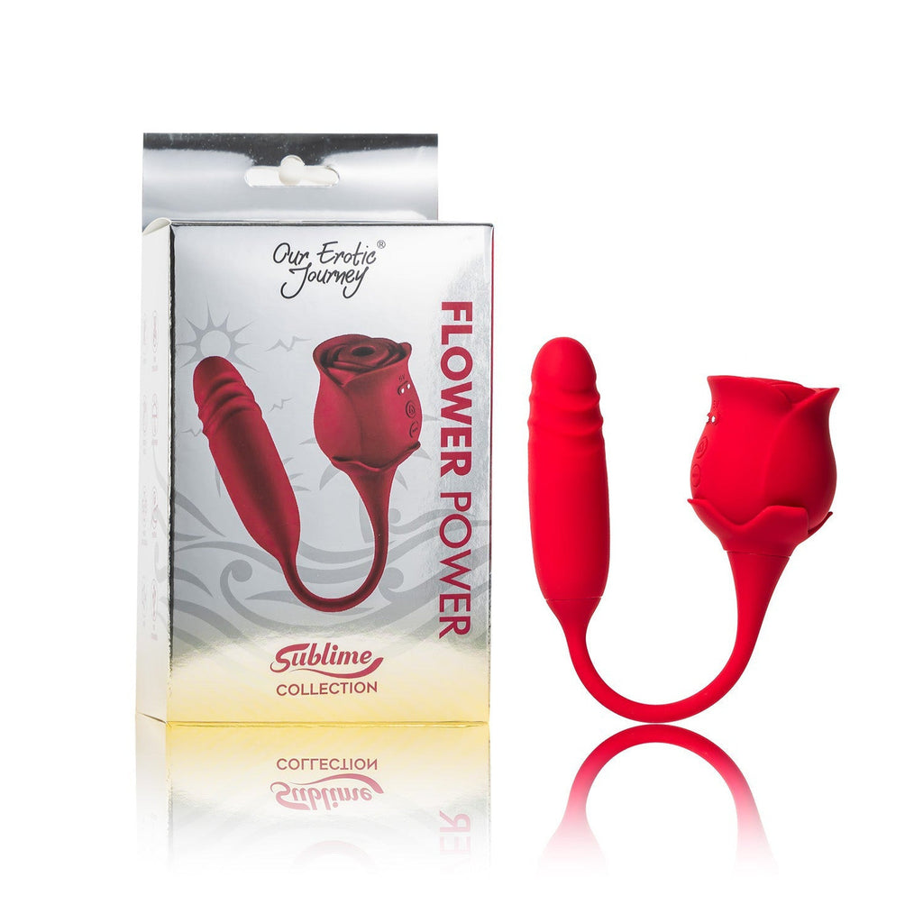 Flower Power Duo Function Rose Massager - Our Erotic Journey