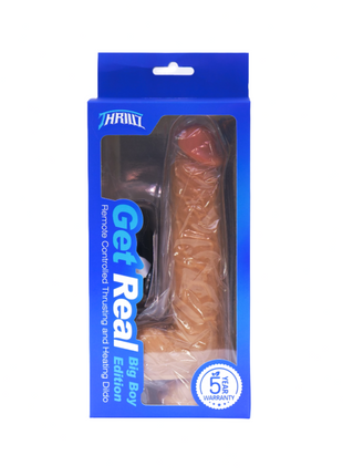Get Real Big Boy 8 inch Remote Controlled Vibrating Thrusting Heating Dildo