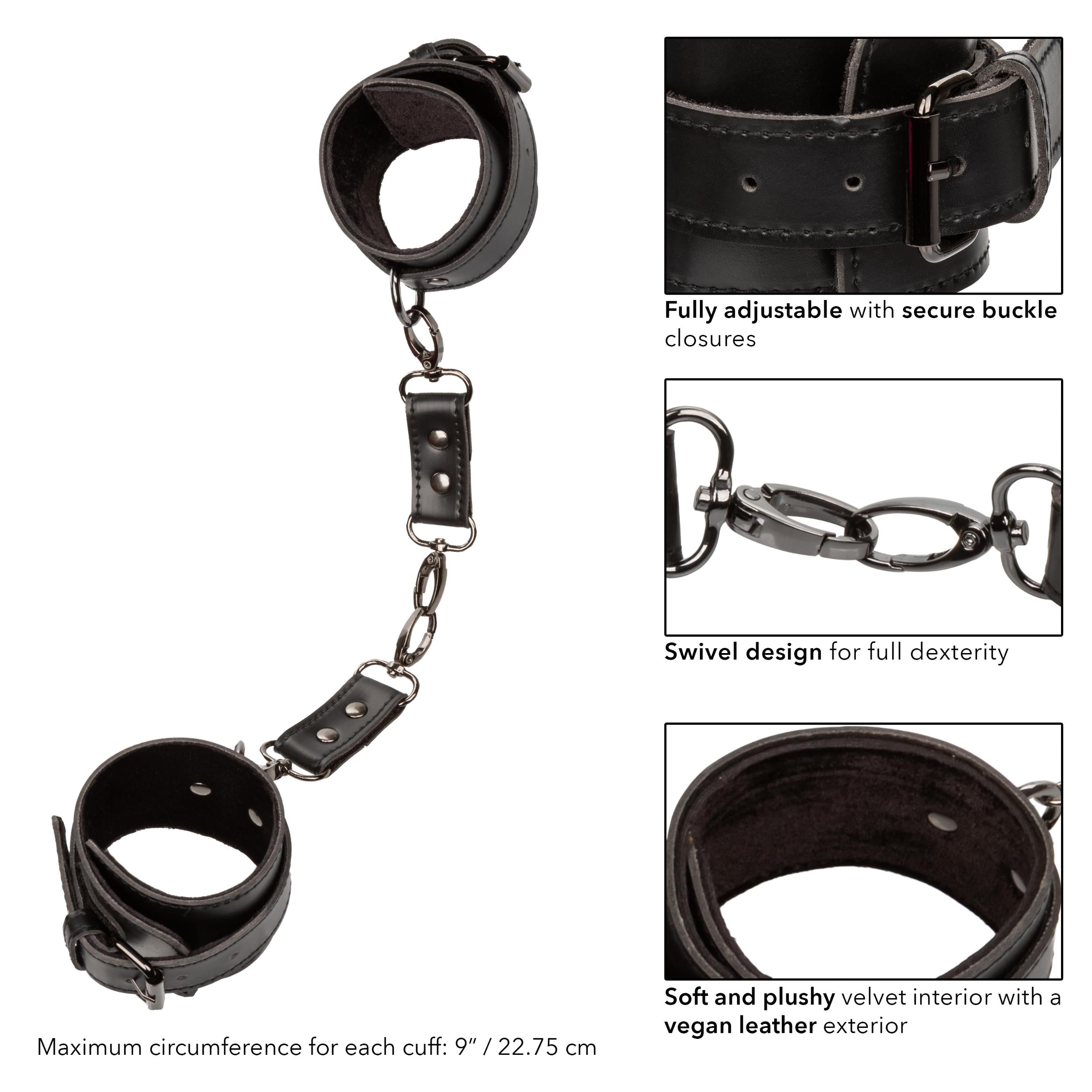 Euphoria Collection Hand Cuffs - Black