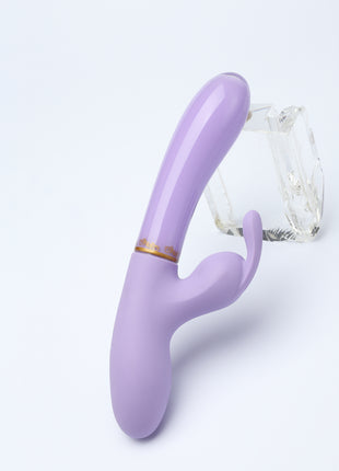 Heavenly Tickler Glass Rabbit Vibrator