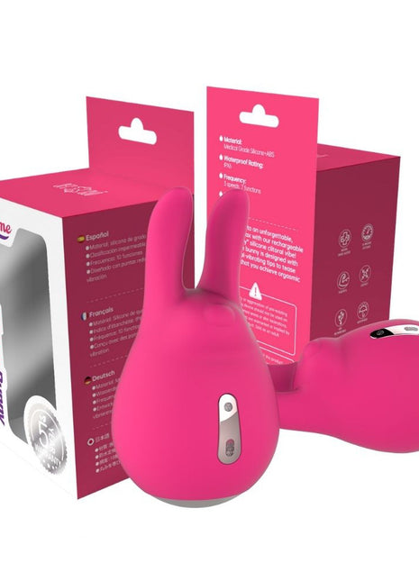 Hunny Bunny Hot Pink Silicone Clitoral Vibe Sublime Package