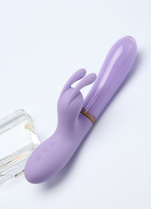 Heavenly Tickler Glass Rabbit Vibrator Valentines