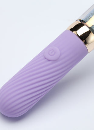 Diamond Glitter Glass Clitoral Vibrator