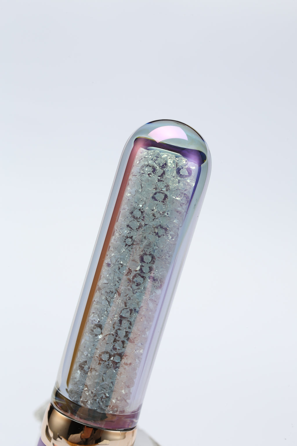 Diamond Glitter Glass Clitoral Vibrator