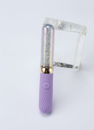 Diamond Glitter Glass Clitoral Vibrator