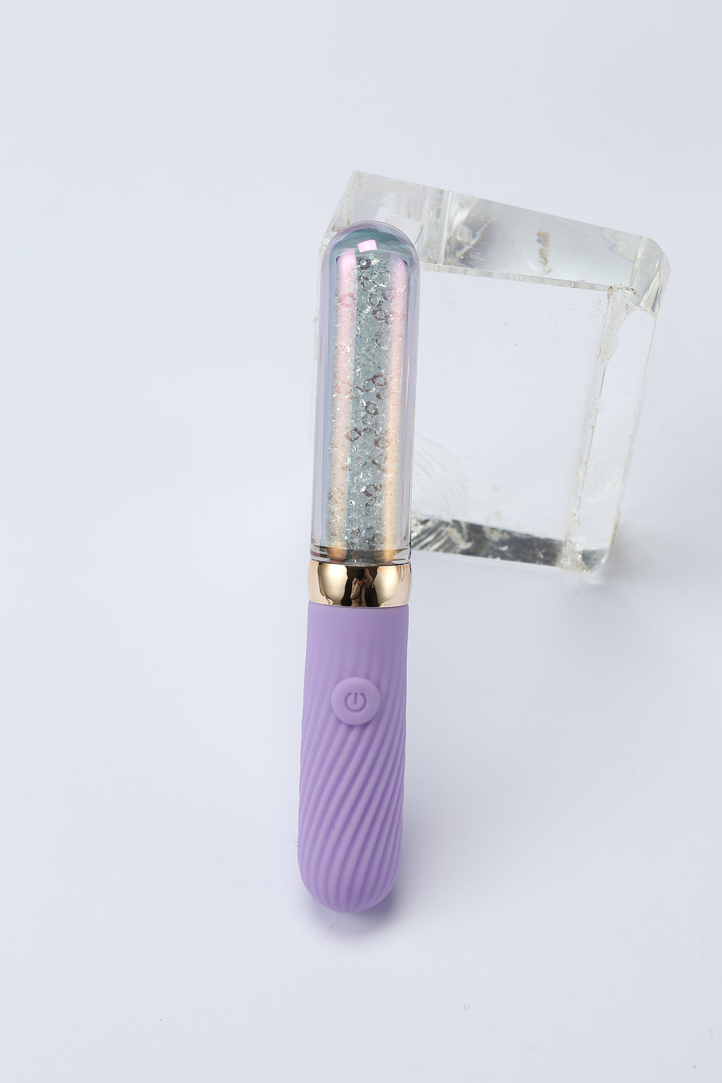 Diamond Glitter Glass Clitoral Vibrator