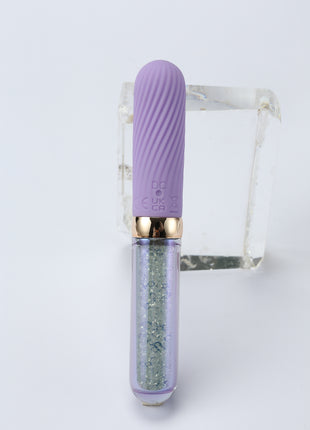 Diamond Glitter Glass Clitoral Vibrator