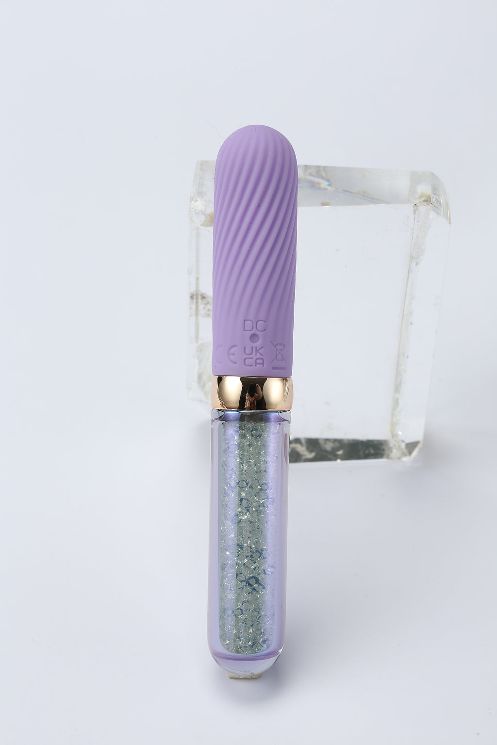 Diamond Glitter Glass Clitoral Vibrator