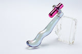 Twilight Glow Glass Dildo and Clitoral Vibrator