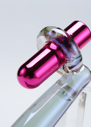 Twilight Glow Glass Dildo and Clitoral Vibrator