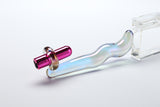 Twilight Glow Glass Dildo and Clitoral Vibrator
