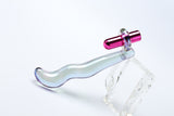Twilight Glow Glass Dildo and Clitoral Vibrator