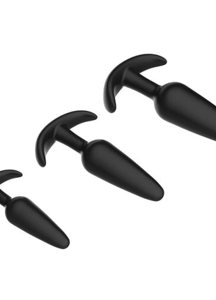 Level Up Anal Trainers 3 Piece Silicone Anchor Set Curious Down