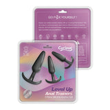 Level Up Anal Trainers 3 Piece Silicone Anchor Set Curious Package