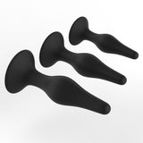 Level Up II Anal Trainers 3 Piece Silicone Suction Set Curious Down