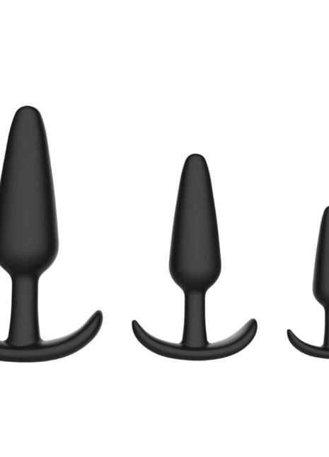Level Up Anal Trainers 3 Piece Silicone Anchor Set