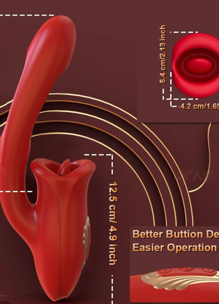 Licktapia Clit Licker and G-Spot Tapping Vibrator