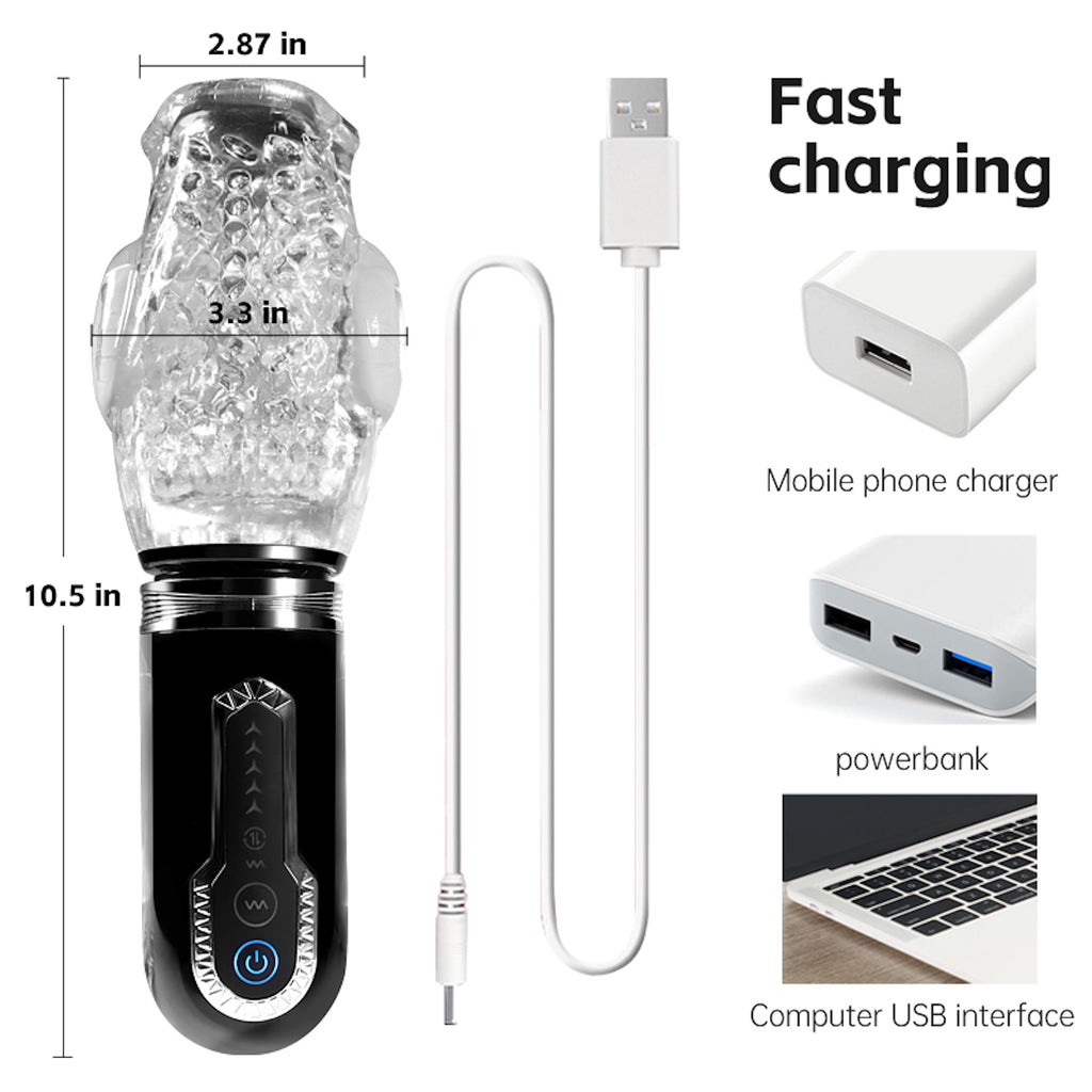 Make Me Cum Rose! Auto Thrusting, Rotating & Vibrating Masturbator - Our Erotic Journey