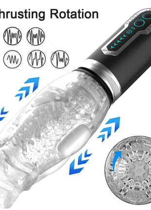 Make Me Cum Rose! Auto Thrusting, Rotating & Vibrating Masturbator