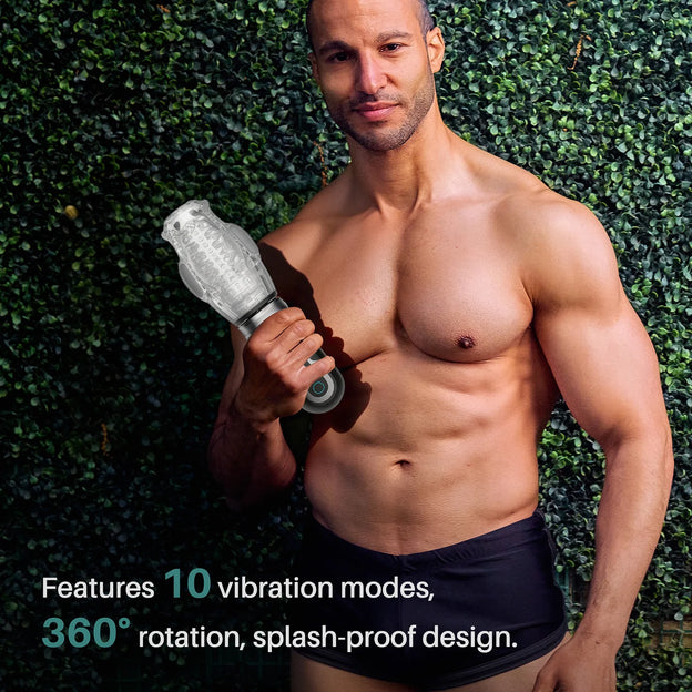 Men's BOGO Male Rose Masturbator and Prostate Massager