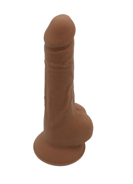 POC #2-Dual Density Realistic 7 inch Dildo-Dark Caramel - Our Erotic Journey