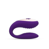 Sec Duo Rechargeable Plum Purple Silicone Couples Vibe Sublime Side