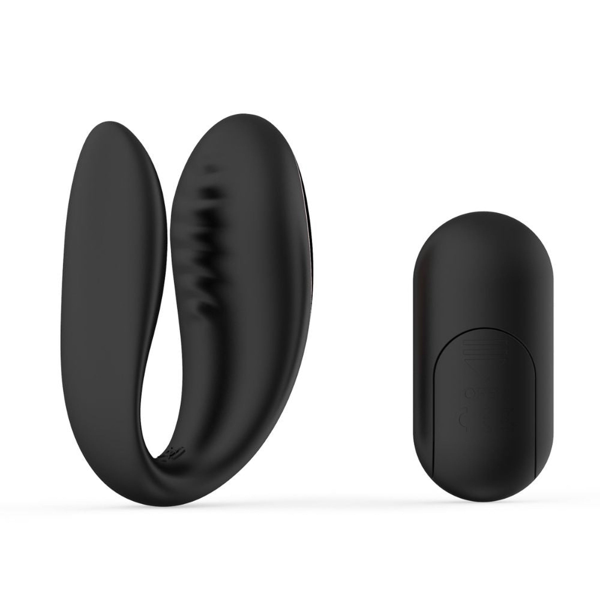 Sec Duo Rechargeable Black Silicone Couples Vibe Sublime Back