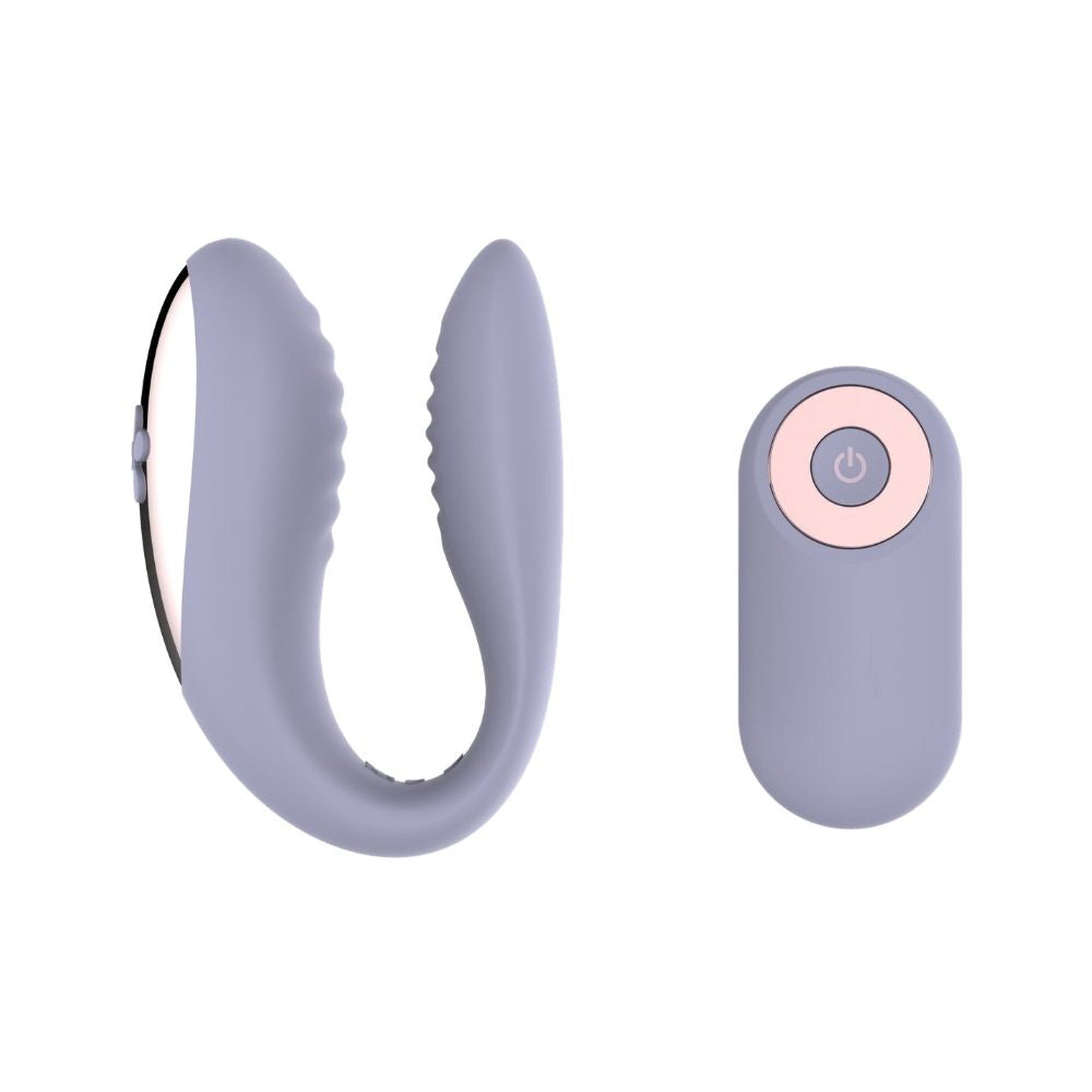 Sec Duo Rechargeable Lilac Purple Silicone Couples Vibe Sublime Front