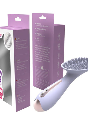 Sec Flo Lilac Purple Silicone Clitoral Massager Sublime Package