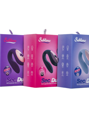 Sec Duo Rechargeable Silicone Couples Vibe