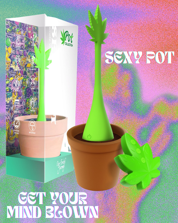 Get High on Pleasure with the Sexy Pot Remote Egg VibratorShop Now!  OEJ