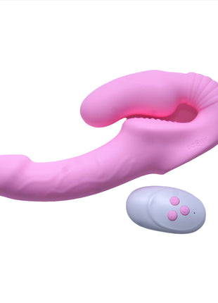 Togetherness Silicone Strapless Strap-on with Remote Control