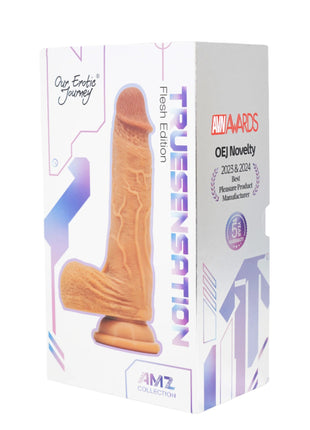 True Sensation App Controlled Realistic Thrusting Vibrating 7 inch Dildo with warming function