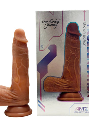 True Sensation App Controlled Realistic Thrusting Vibrating 7 inch Dildo with warming function