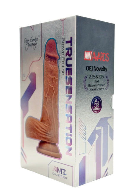 True Sensation App Controlled Realistic Thrusting Vibrating 7 inch Dildo with warming function