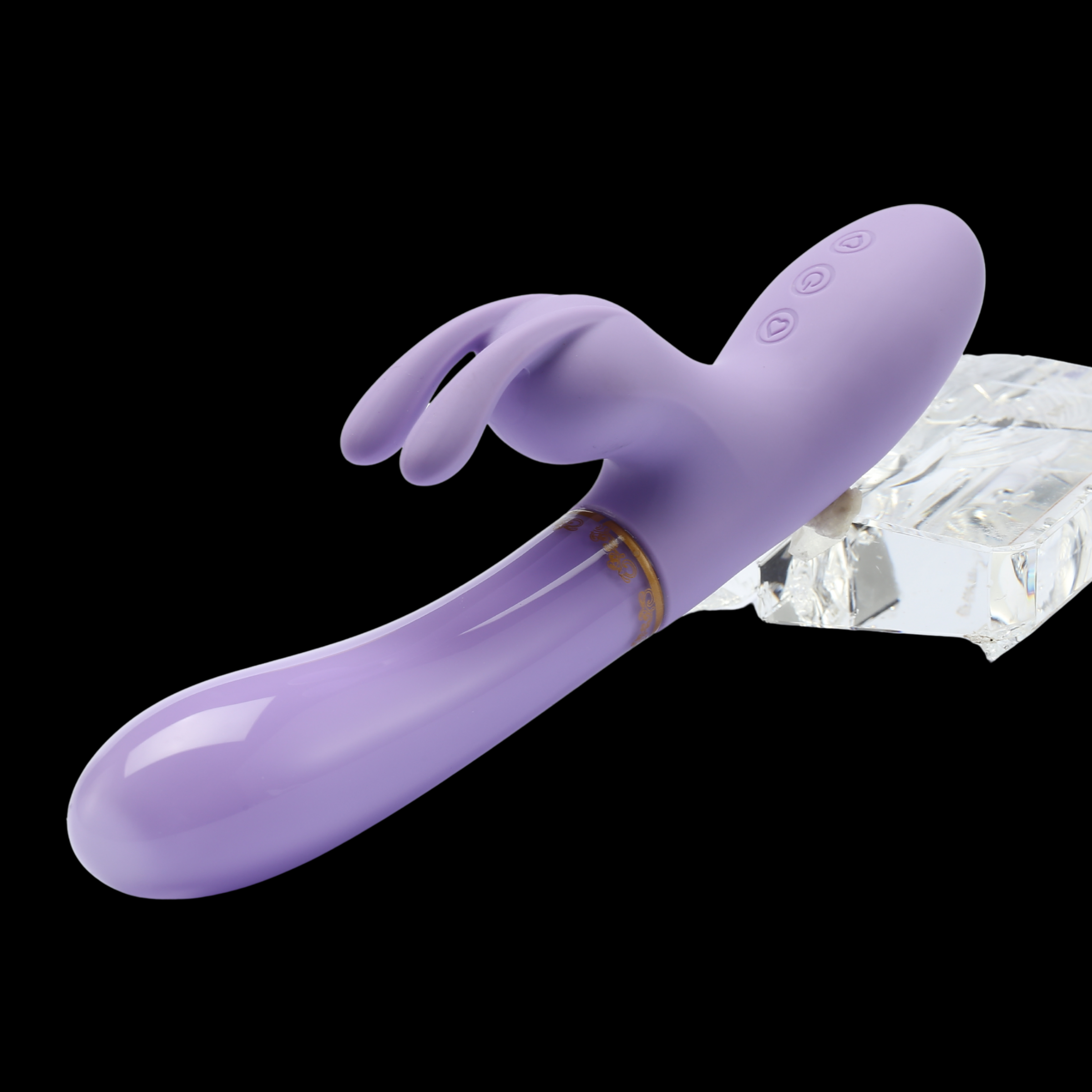 Heavenly Tickler Glass Rabbit Vibrator