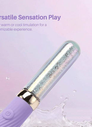 Diamond Glitter Glass Clitoral Vibrator